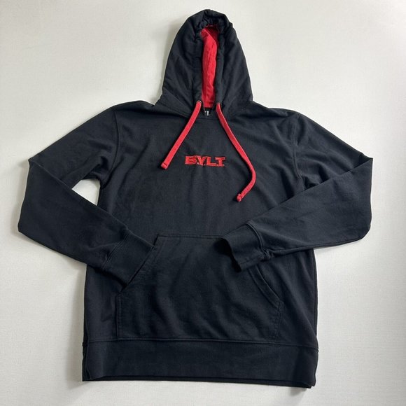 Bylt Sweater Pullover‎ Hoodie Stretch Sweatshirt Athletic Mens Size Small Black - Picture 1 of 9